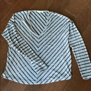 Rag & Bone Long Sleeve Chevron striped T-shirt L